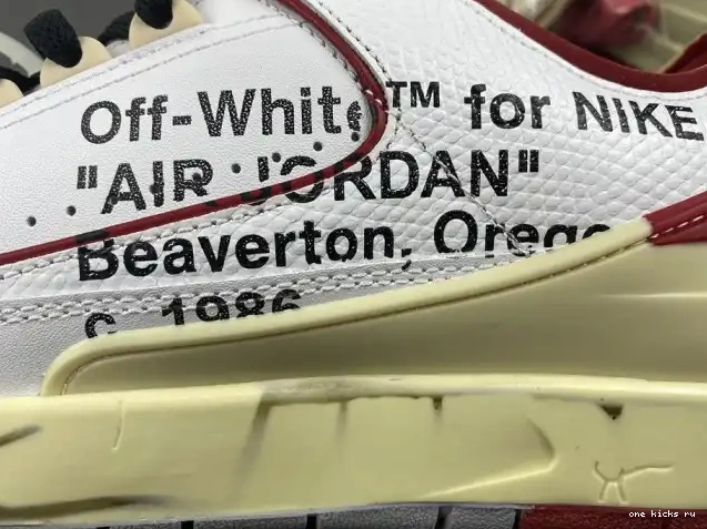Rep Onekick 2 Retro DJ4375-106 Red White SP Off-White Low Jordan 0407